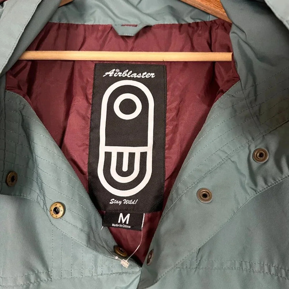 Airblaster Anorak Snow Jacket Outdoor Ski Snowboard Blue Women's Medium - Picture 2 of 7